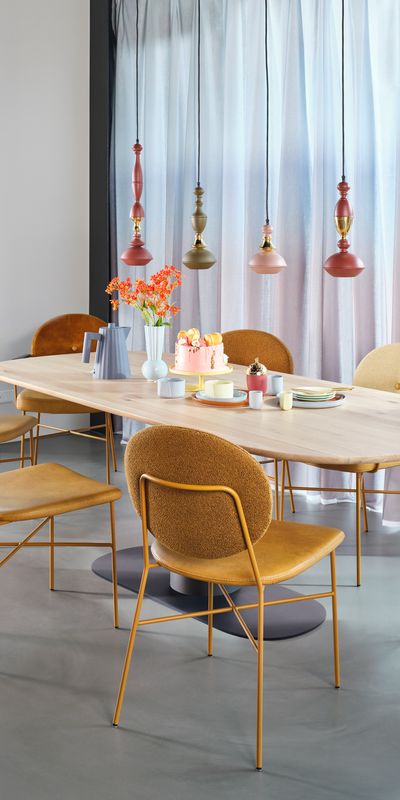 Table Talk Platovaal Eikenbianco Bp100 Daisy Boldkurkuma Meritpopcorn Alpinebronze Terazzo Ra L8001